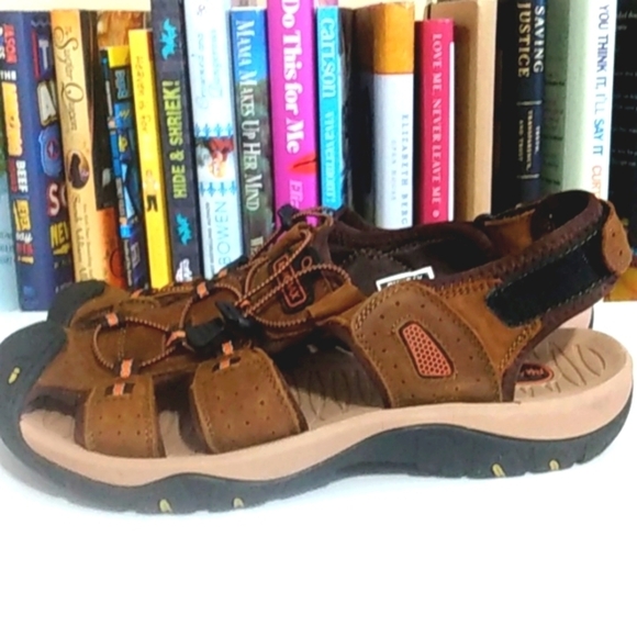 RUMDAX MEN'S LEATHER OUTDOOR CLOSED TOE SPORT SANDALS SIZE EU48-US 14 NWT - Picture 9 of 15
